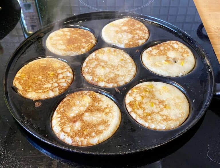Majsplättar med kokosmjölk